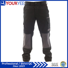 Pantalones de trabajo negro por encargo para hombres con almohadilla de rodilla (YWP112)